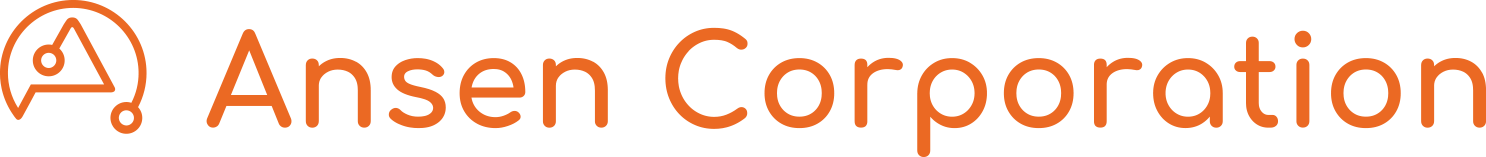 Ansen Corporation Logo Horizontal Orange